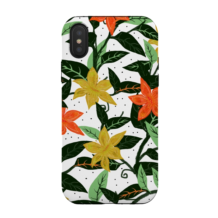 iPhone Xs / X StrongFit Tropical Rainforest by Uma Prabhakar Gokhale