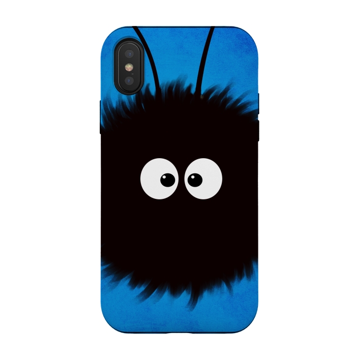 iPhone Xs / X StrongFit Blue Cute Dazzled Bug Character by Boriana Giormova