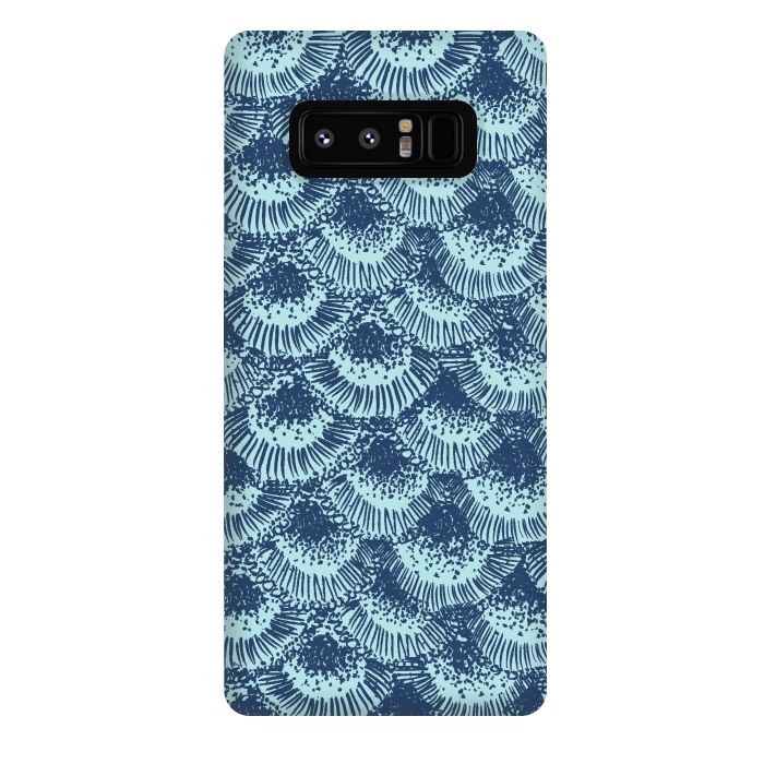 Galaxy Note 8 StrongFit Organic Burst Seafoam by Caitlin Workman