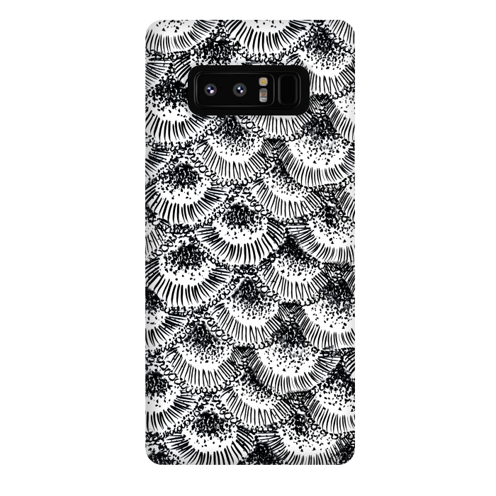 Galaxy Note 8 StrongFit Organic Burst Black by Caitlin Workman
