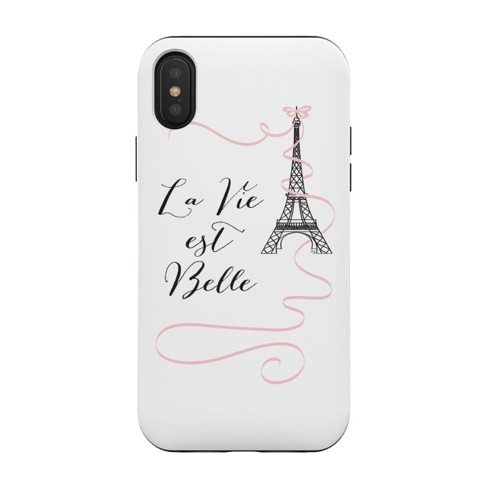 iPhone Xs / X StrongFit Eiffel Tower Quote by Martina