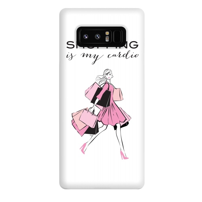 Galaxy Note 8 StrongFit Shopping Girl by Martina
