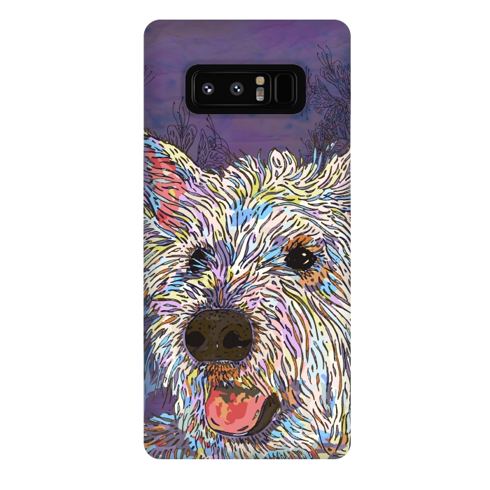 Galaxy Note 8 StrongFit West Highland Terrier (Westie) by Lotti Brown