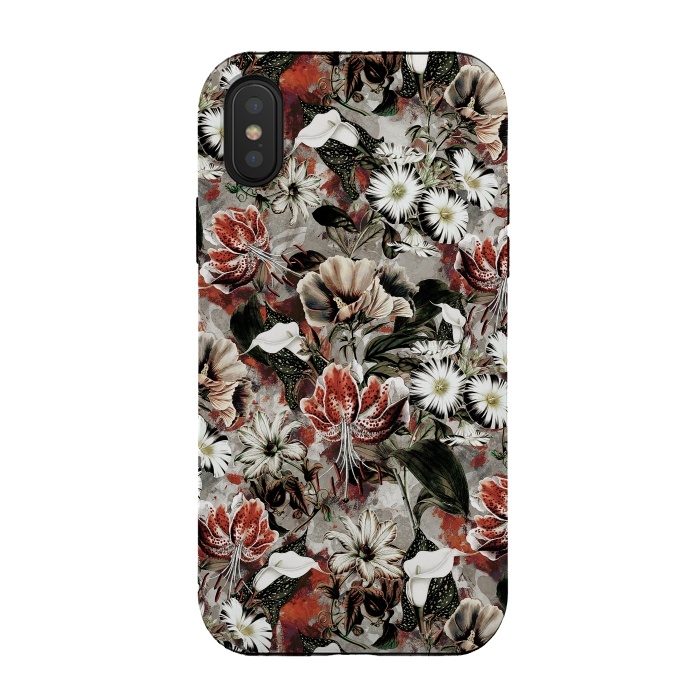 iPhone Xs / X StrongFit Floral Fall by Riza Peker
