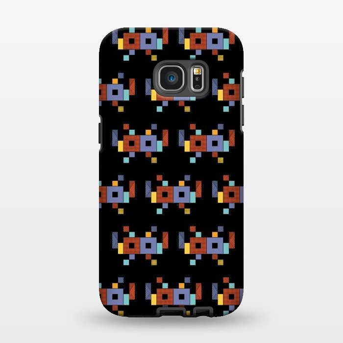 Galaxy S7 EDGE StrongFit Retro Cubism by Coffee Man