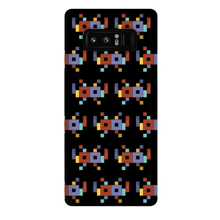 Galaxy Note 8 StrongFit Retro Cubism by Coffee Man