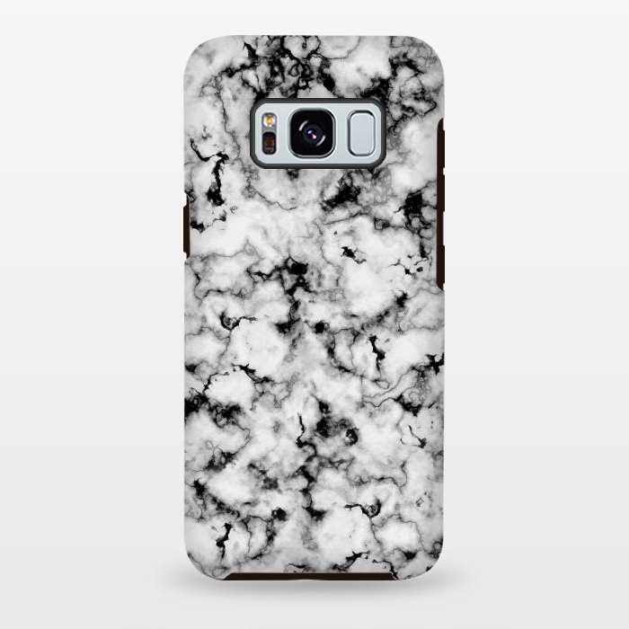 Galaxy S8 plus StrongFit Black and White Marble by CatJello