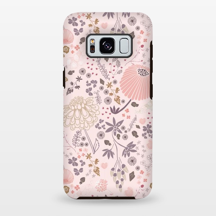Galaxy S8 plus StrongFit Field of Flowers by Paula Ohreen