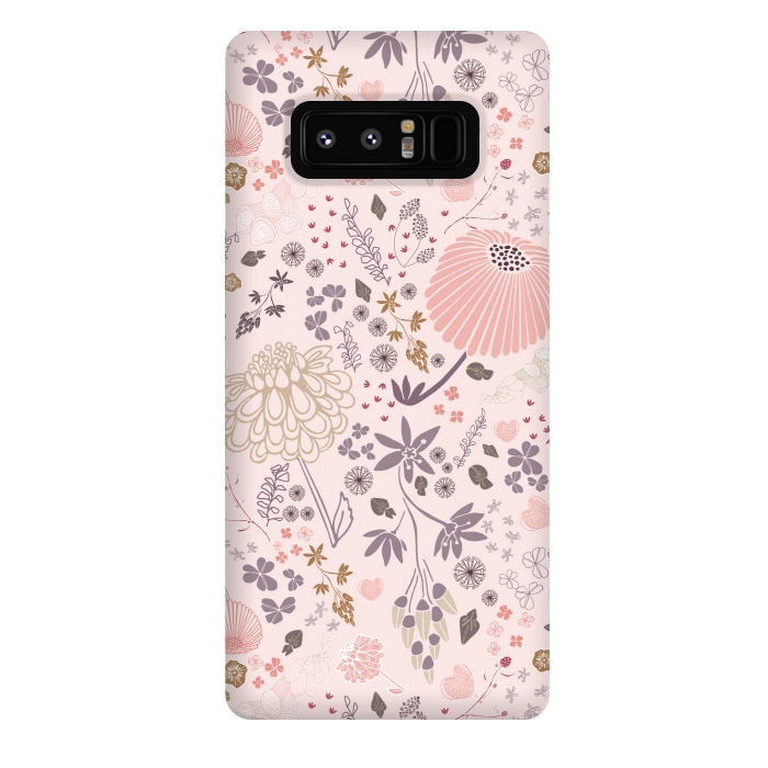Galaxy Note 8 StrongFit Field of Flowers by Paula Ohreen