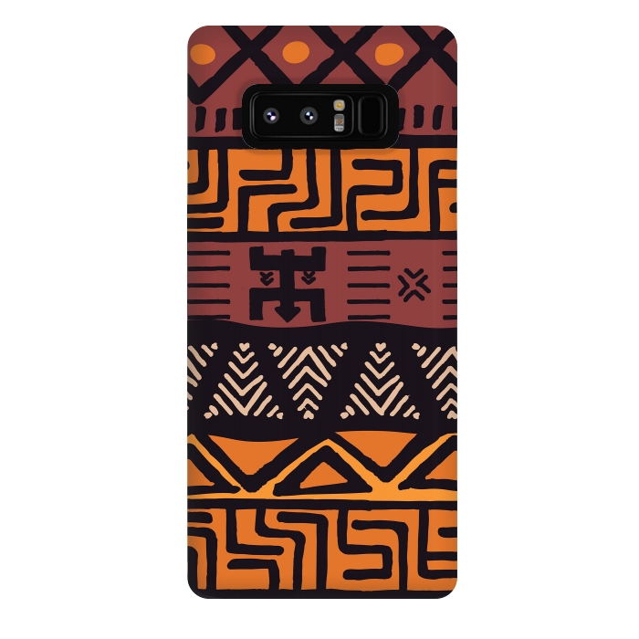 Galaxy Note 8 StrongFit Tribal ethnic geometric pattern 021 by Jelena Obradovic