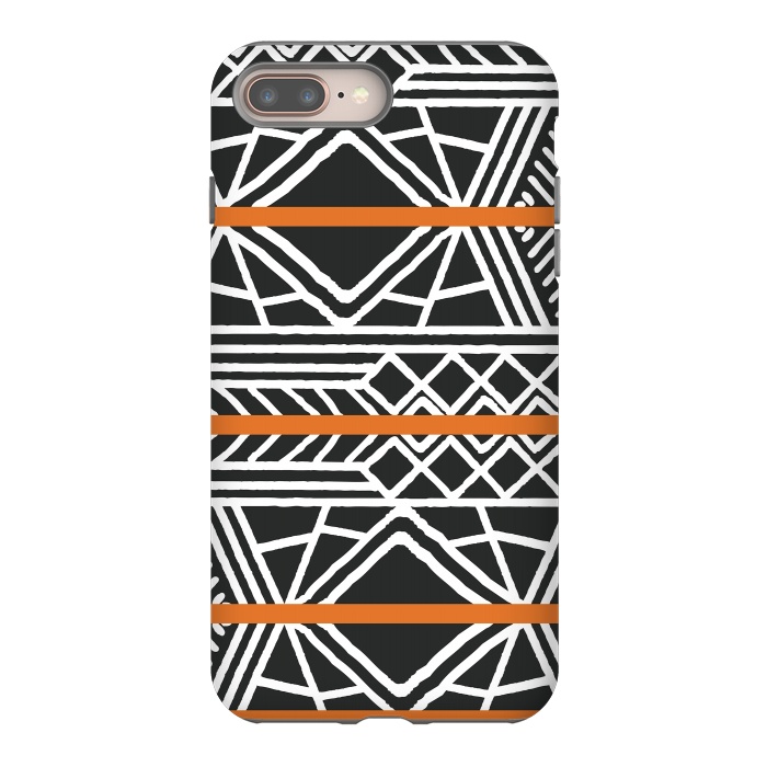 iPhone 7 plus StrongFit Tribal ethnic geometric pattern 022 by Jelena Obradovic