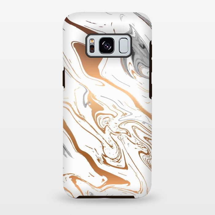 Galaxy S8 plus StrongFit Liquid Golden Marble 007 by Jelena Obradovic