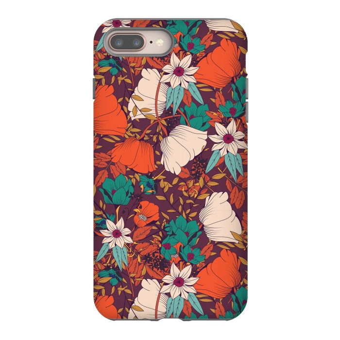 iPhone 7 plus StrongFit Botanical pattern 010 by Jelena Obradovic