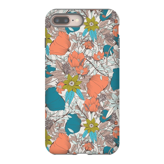 iPhone 7 plus StrongFit Botanical pattern 011 by Jelena Obradovic