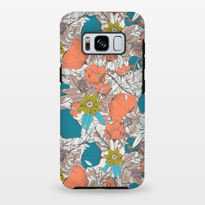 Galaxy S8 plus StrongFit Botanical pattern 011 by Jelena Obradovic