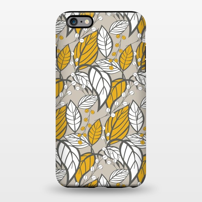 iPhone 6/6s plus StrongFit Seamless floral pattern with hand drawn leaves by Jelena Obradovic