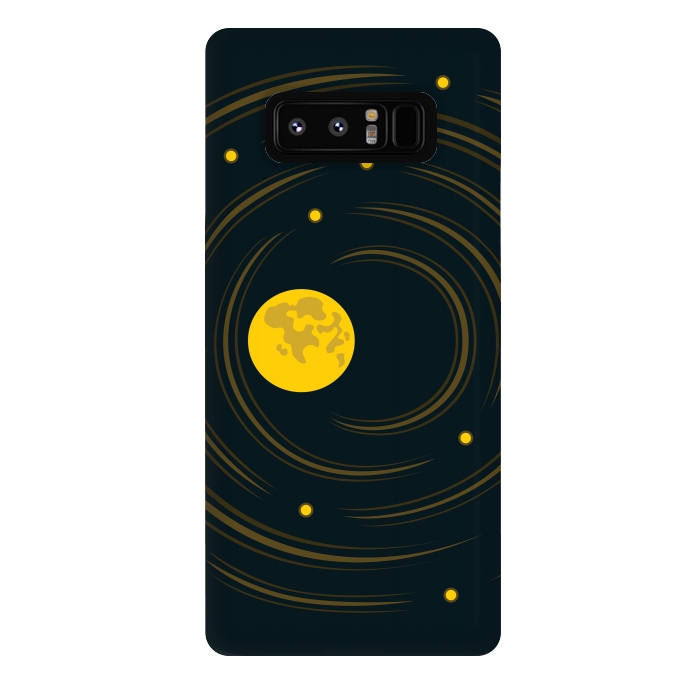 Galaxy Note 8 StrongFit Geek Abstract Stars And Moon by Boriana Giormova