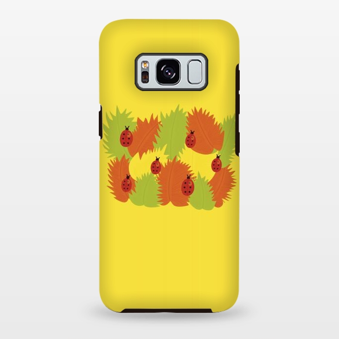Galaxy S8 plus StrongFit Autumn Leaves And Ladybugs by Boriana Giormova
