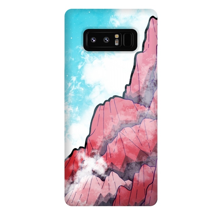 Galaxy Note 8 StrongFit The Misty Mountains by Steve Wade (Swade)