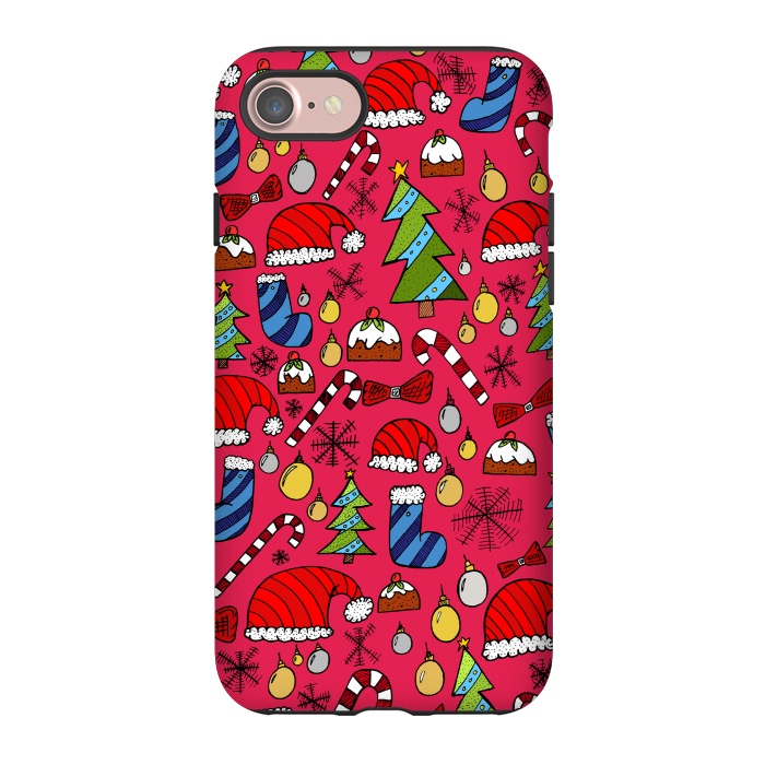 iPhone 7 StrongFit The Christmas Pattern by Steve Wade (Swade)