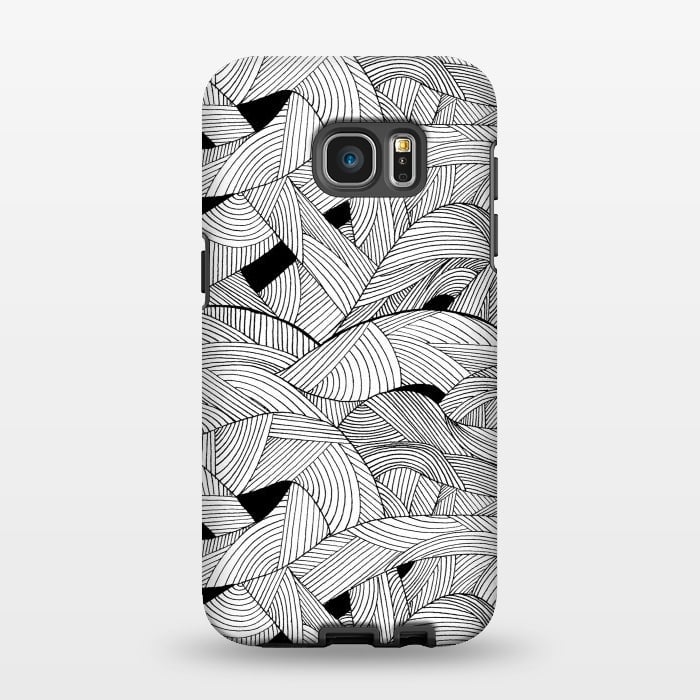 Galaxy S7 EDGE StrongFit The Tangled Waves by Steve Wade (Swade)
