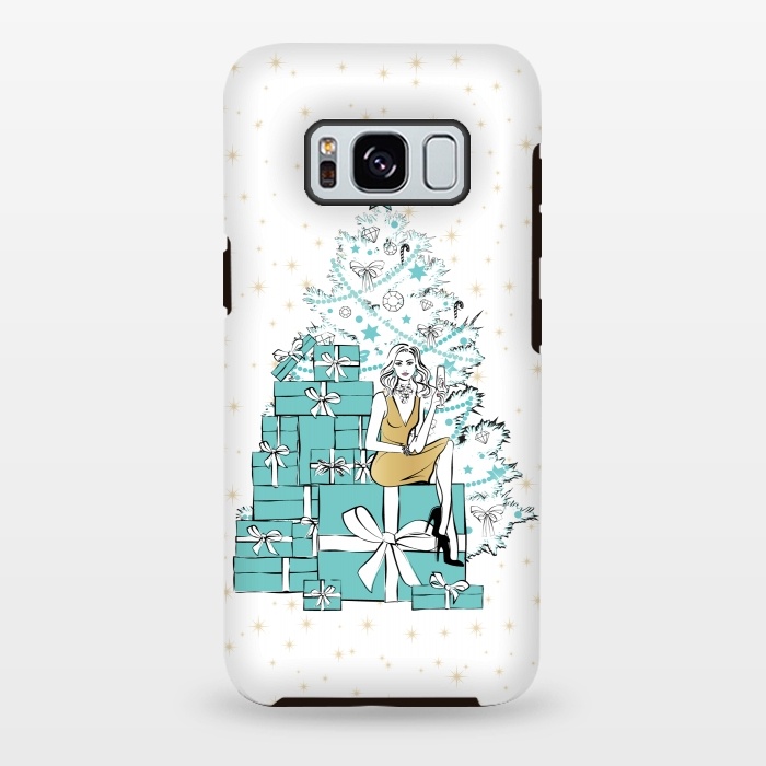 Galaxy S8 plus StrongFit Christmas Tree with gifts by Martina