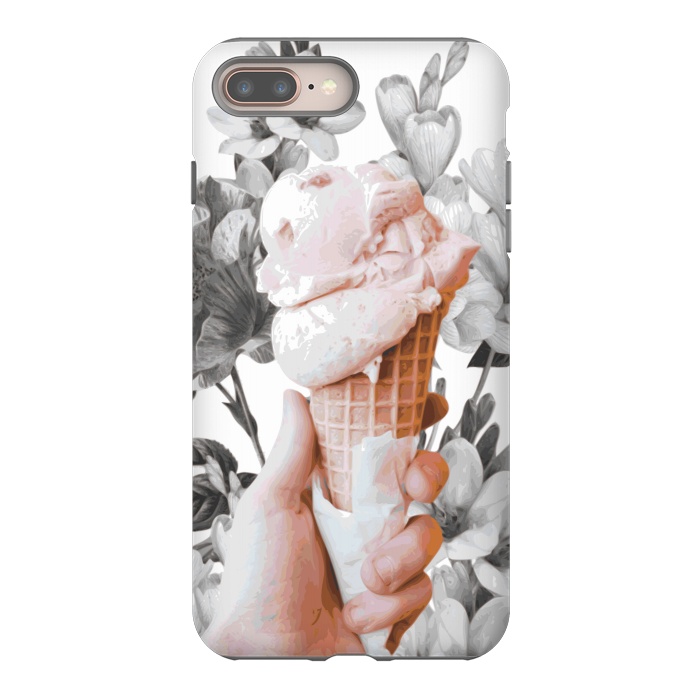 iPhone 7 plus StrongFit Floral Ice-Cream by Zala Farah