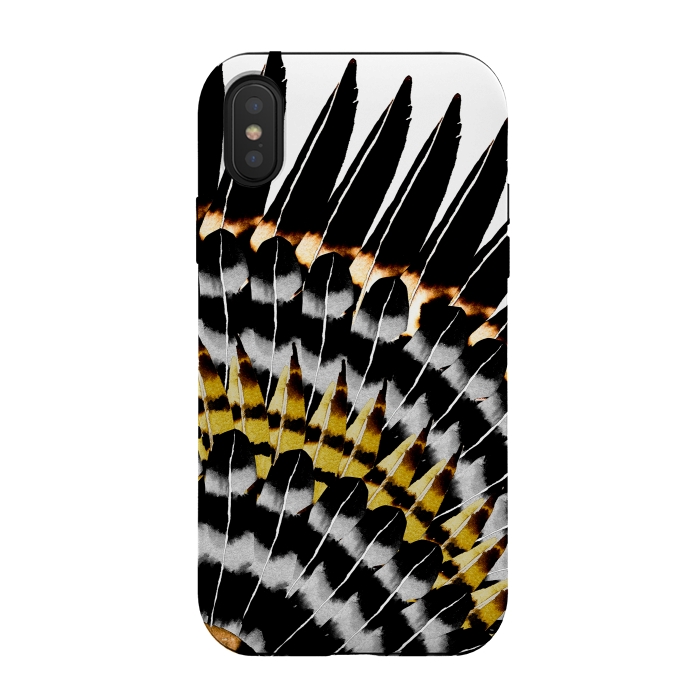 iPhone Xs / X StrongFit Feather Fringe by Amaya Brydon