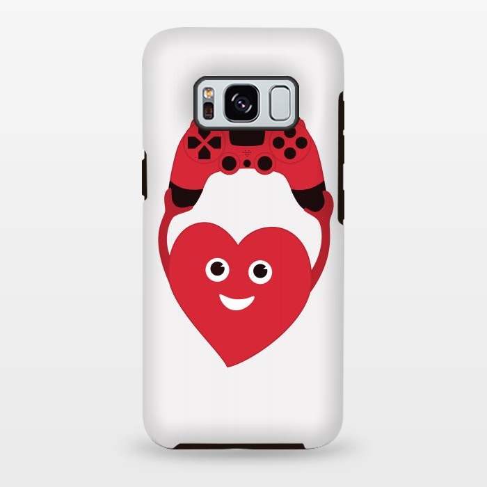 Galaxy S8 plus StrongFit Cute Geek Gamer Heart by Boriana Giormova