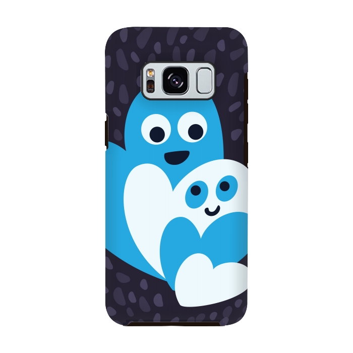 Galaxy S8 StrongFit Cute Happy Hearts Family by Boriana Giormova