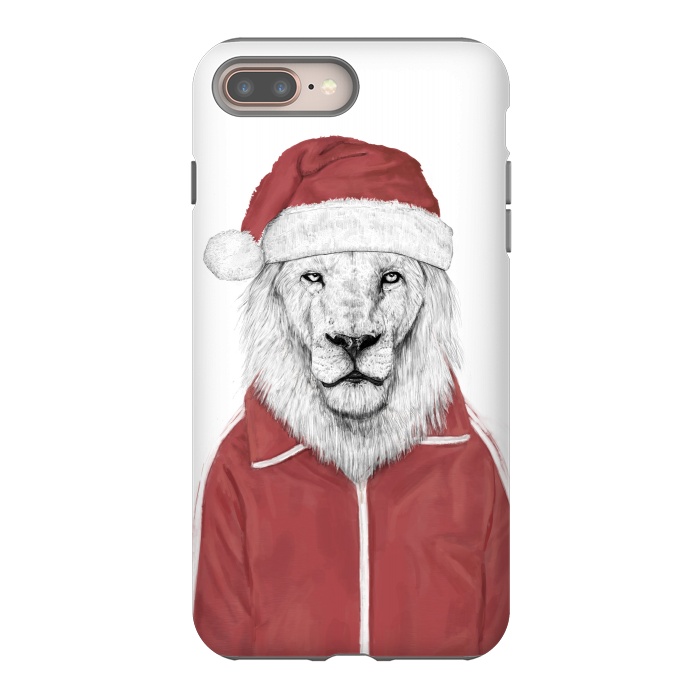 iPhone 7 plus StrongFit Santa lion by Balazs Solti