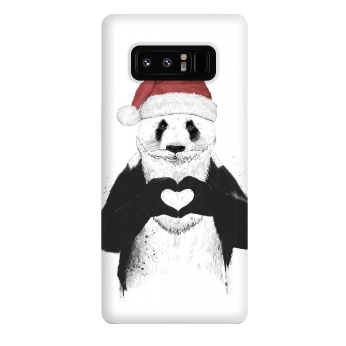 Galaxy Note 8 StrongFit Santa panda by Balazs Solti