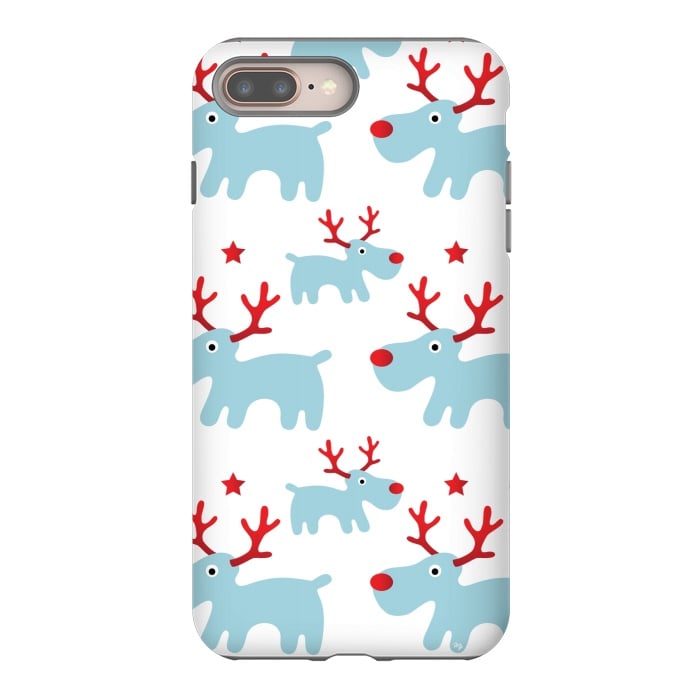 iPhone 7 plus StrongFit Cute Reindeers by Martina