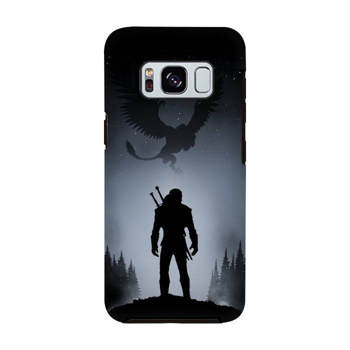 Galaxy S8 StrongFit White Wolf by Denis Orio Ibañez