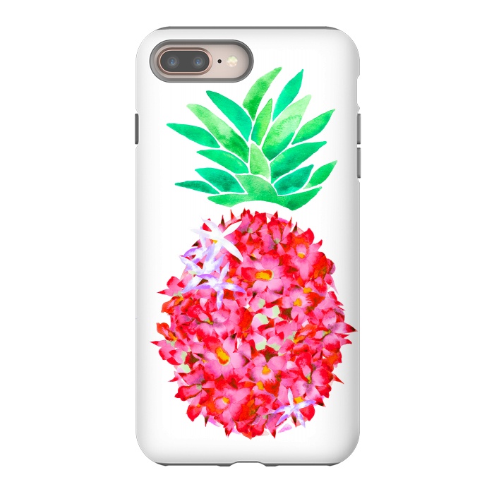 iPhone 7 plus StrongFit Pineapple Punch Blush by Amaya Brydon