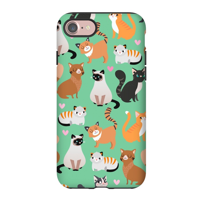 iPhone 7 StrongFit Cats cats cats by Maria Jose Da Luz