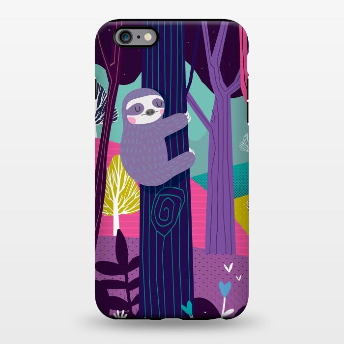 iPhone 6/6s plus StrongFit Sloth in the woods by Maria Jose Da Luz