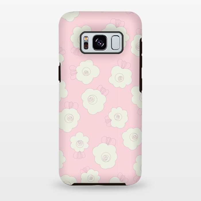 Galaxy S8 plus StrongFit Fluffy Flowers by Paula Ohreen