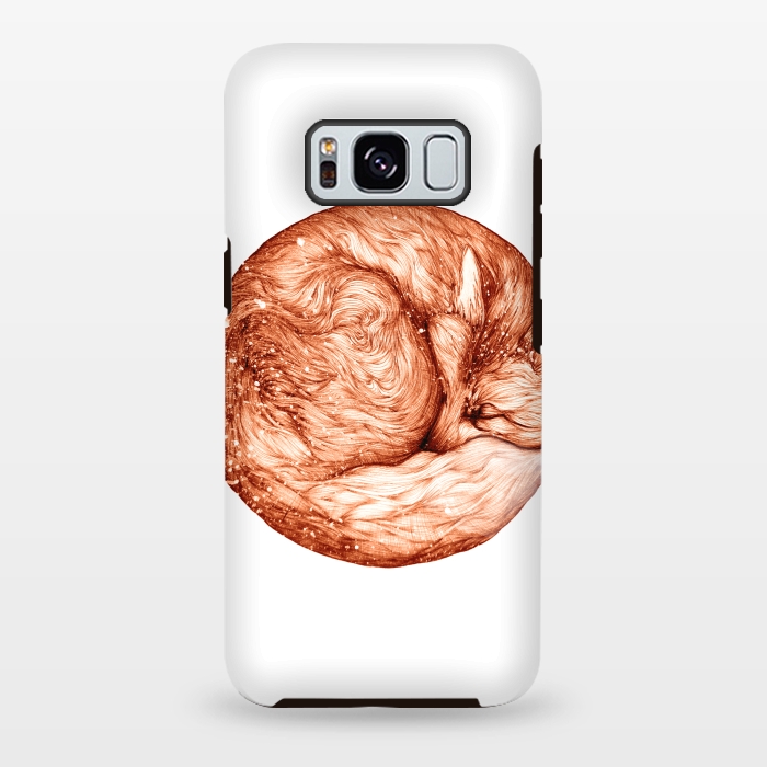 Galaxy S8 plus StrongFit Fox and Snow by ECMazur 