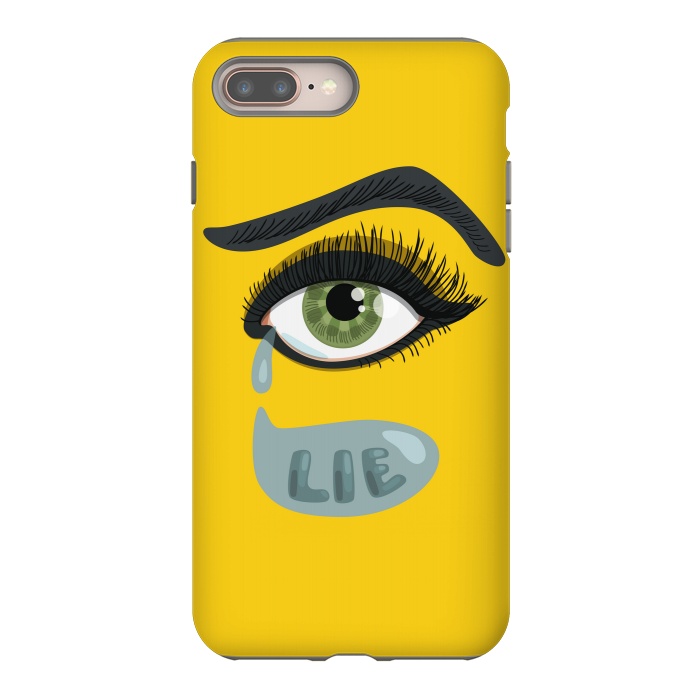 iPhone 7 plus StrongFit Green Lying Eye With Teardrop by Boriana Giormova