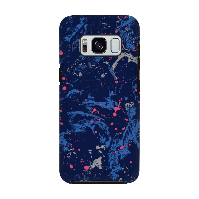 Galaxy S8 StrongFit Marble Blue by Susanna Nousiainen