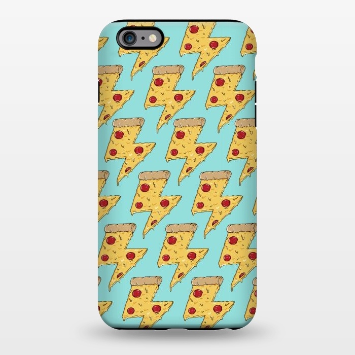 iPhone 6/6s plus StrongFit Pizza Power Pattern Green by Coffee Man