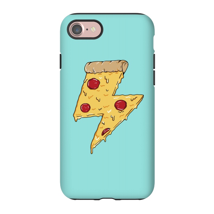 iPhone 7 StrongFit Pizza power green by Coffee Man