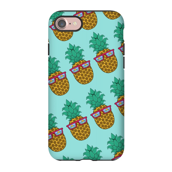 iPhone 7 StrongFit Floral Pineapple pattern by Coffee Man