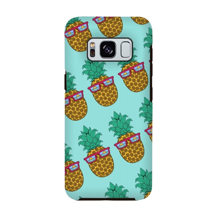 Galaxy S8 StrongFit Floral Pineapple pattern by Coffee Man