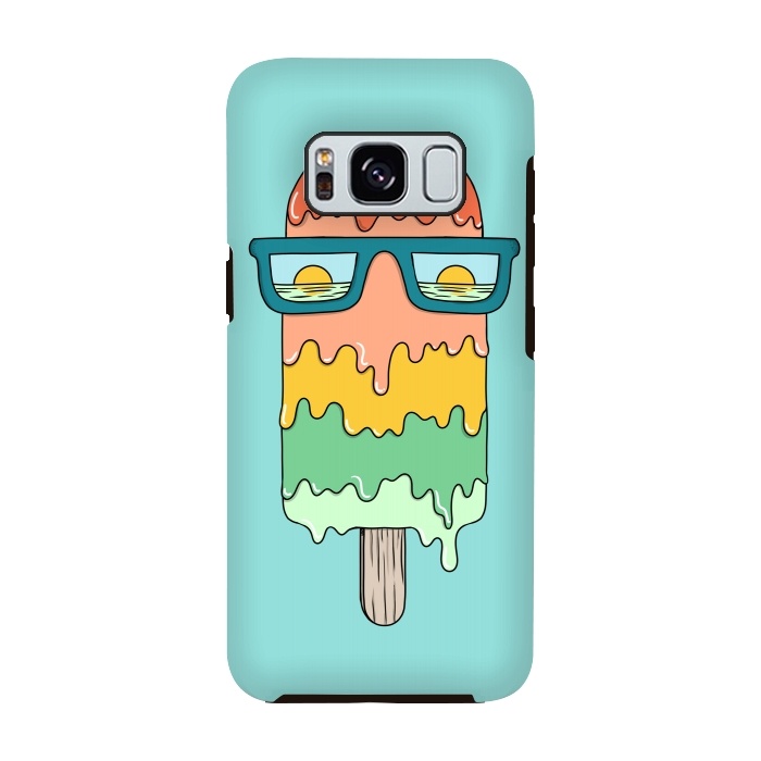 Galaxy S8 StrongFit Hot Ice Cream Green by Coffee Man