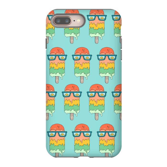 iPhone 7 plus StrongFit Hot Ice Cream pattern green by Coffee Man