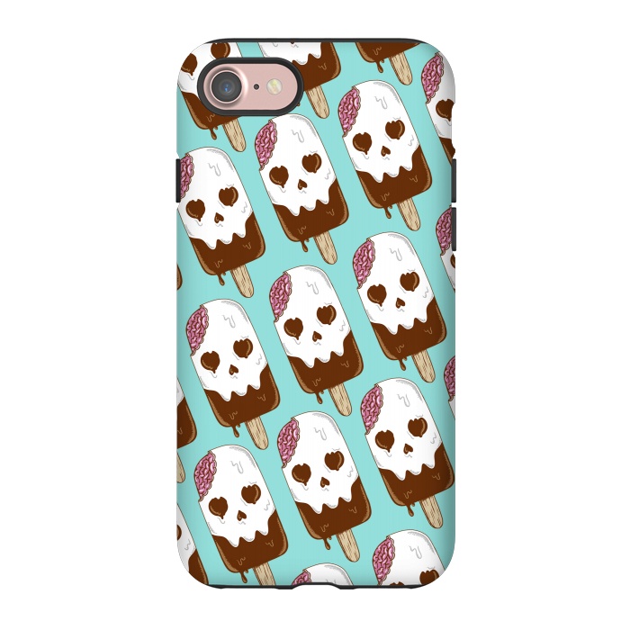 iPhone 7 StrongFit Skull Ice Cream Pattern by Coffee Man