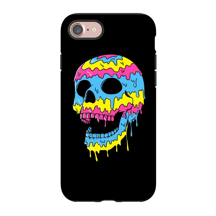 iPhone 7 StrongFit Melted Skull by Coffee Man