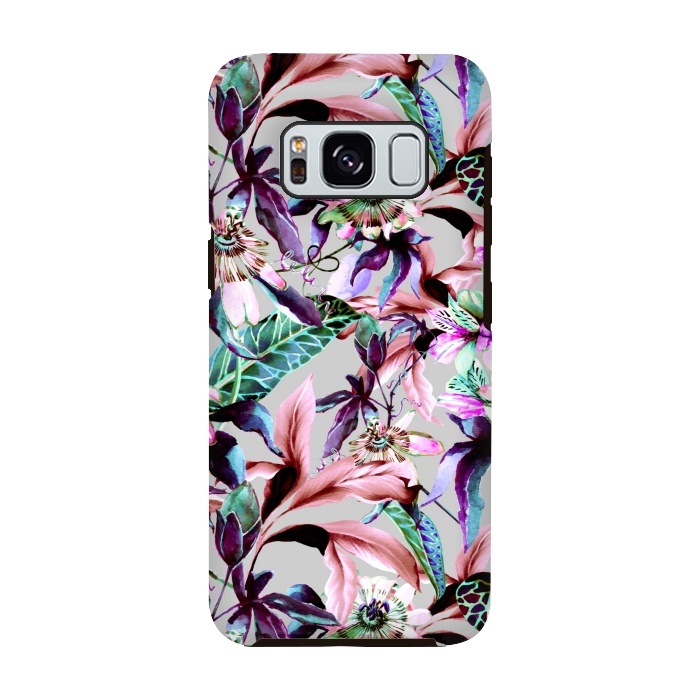 Galaxy S8 StrongFit Violet botanical paradise by Mmartabc